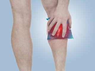Acute pain in a man calf