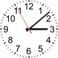 Clock dial, Vector illustration