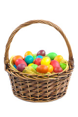 easter eggs in basket