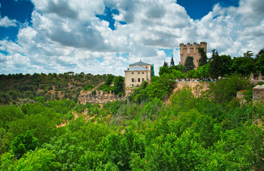 Fototapeta na wymiar View on the old town of Segovia