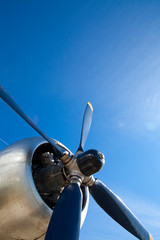 Flugzeugpropeller an historischem Flugzeug