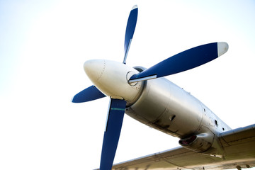 Flugzeugpropeller an historischem Flugzeug