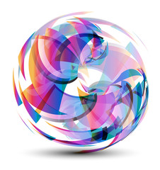 technology & business concept abstract shape illustration