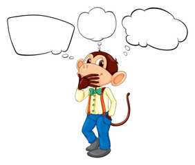 The empty callouts and the male monkey