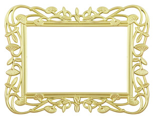 flower gold frame