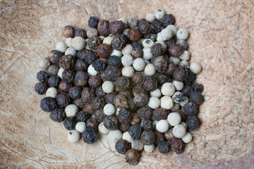 Piper nigrum Linn in coconut shell