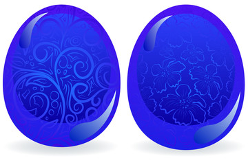 blue easter eggs