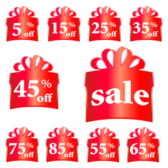 sale icons vector