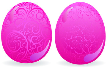 pink easter eggs