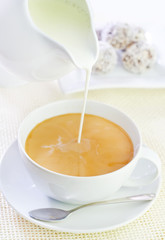 cocoa with candy