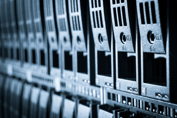 data storage hardware inside internet cloud center