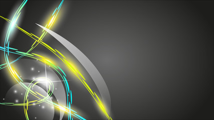 HD abstract yellow glow background