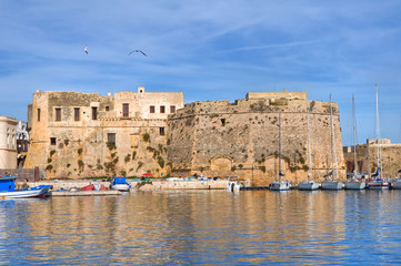 Angevine-Aragonese Castle. Gallipoli. Puglia. Italy.