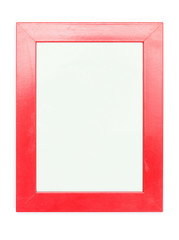 Fototapeta premium Empty Red Picture Frame
