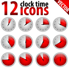 Clock Time Icons