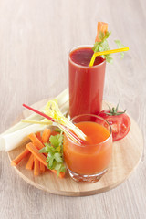 juice from fresh vegetables