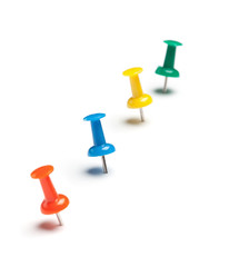 Colorful push pins