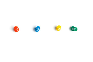 Colorful push pins