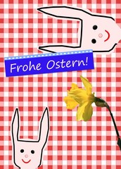 Obraz premium Frohe Ostern