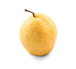 Chinese pear on white background