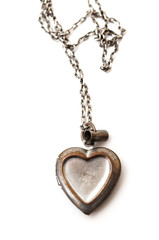 necklace with a heart-shaped part