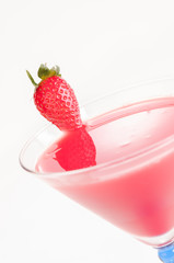 Strawberry Daiquiri Cocktail extreme close up