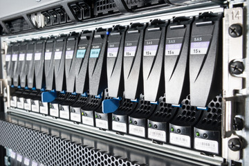 data storage hardware inside internet cloud center