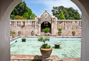 Foto op Plexiglas Ancient pool at Taman Sari water castle ,  Java, Indonesia. © Aleksandar Todorovic