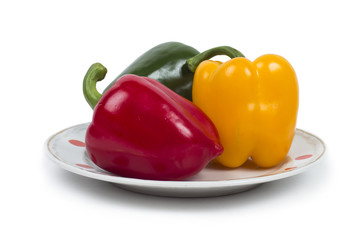 vegetable on the white background