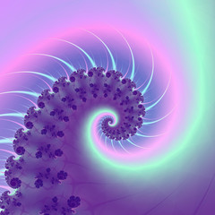 Fractal Spiral Wave