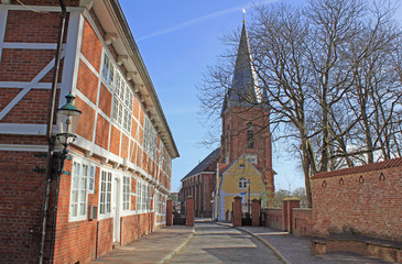 Fototapeta na wymiar Cuxhaven: Martin Church w Ritzebüttel (Dolna Saksonia)