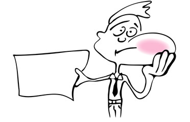 Cute  man having a toothache