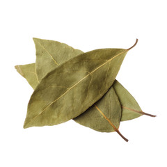 Fototapeta premium Bay leaves isolated on white background