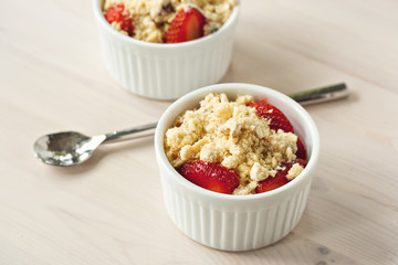 Strawberry crumble