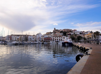 Harbor in Ibiza Town, Balearic Islands, Spain
