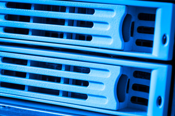 data storage hardware inside internet cloud center