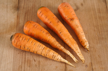 carottes lavées