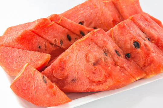 ripe watermelon isolated
