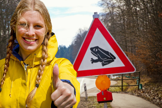 Daumen hoch, zum Naturschutz !