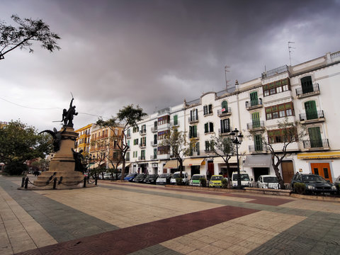 Paseo Vara de Rey in Ibiza Town, Balearic Isnalds, Spain