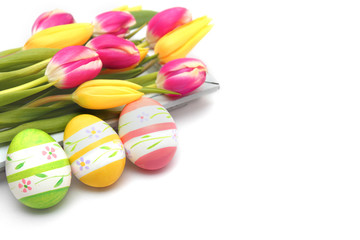 easter eggs and tulips - Ostereier und Tulpen