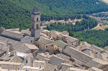 Fototapeta na wymiar Panoramic view of Sant'Agata di Puglia. Puglia. Italy.