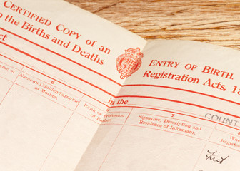 British birth certificate