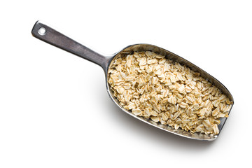oat flakes on scoop