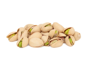 Pile of pistachios (isolated)