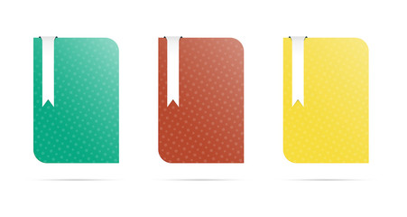 blank template with bookmark