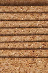 Pile of Whole Grain Healthy Crackers