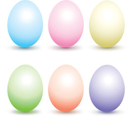 Isolated Easter Eggs