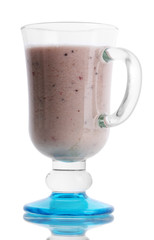 Cream cocktail isolated on white