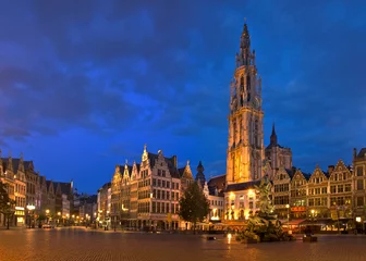 Foto op Aluminium Antwerpen Panorama © dadothedude